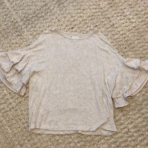 Lou & Grey ruffle sleeve top.